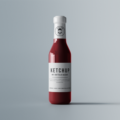 Packagingdesign Ketchup für Gustav Grün